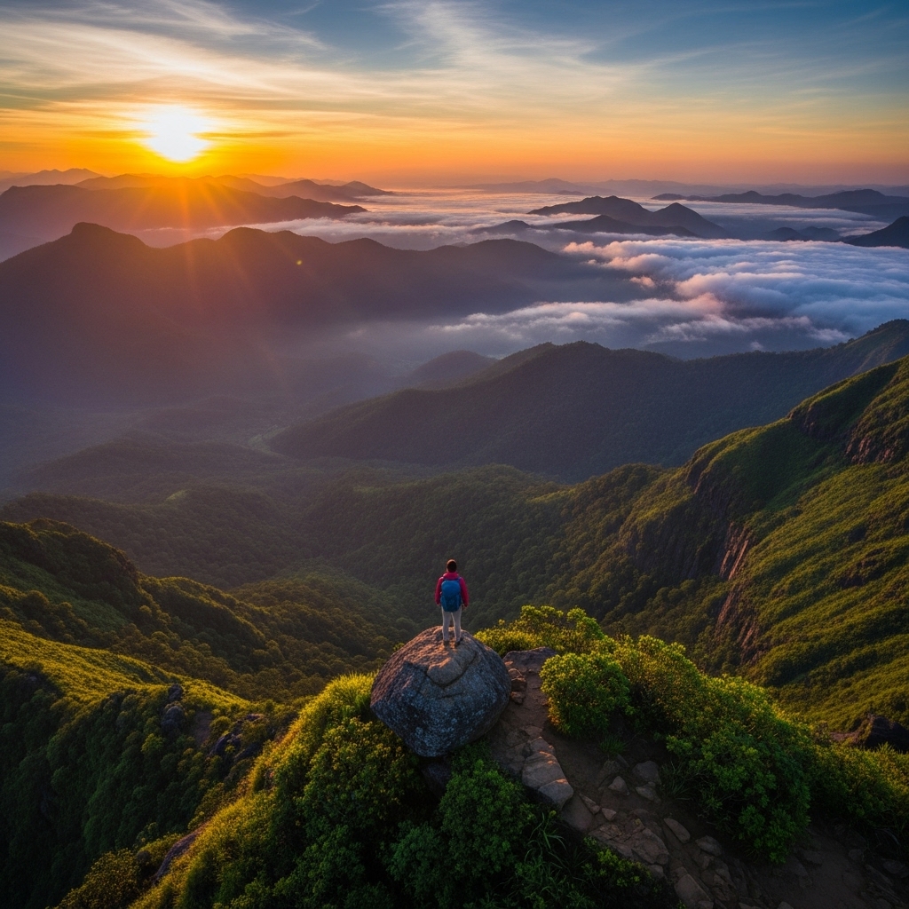 Top View Hiking